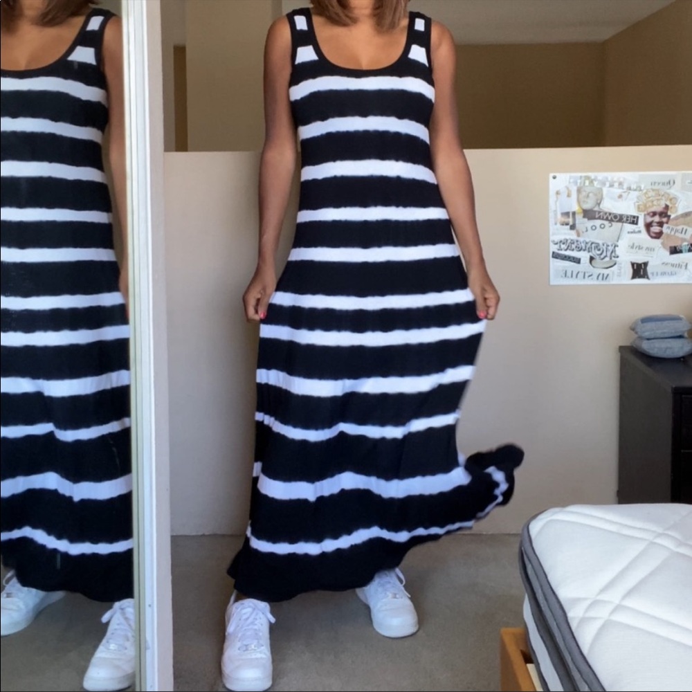 Calvin Klein striped tie dye maxi dress - Picture 2 of 2